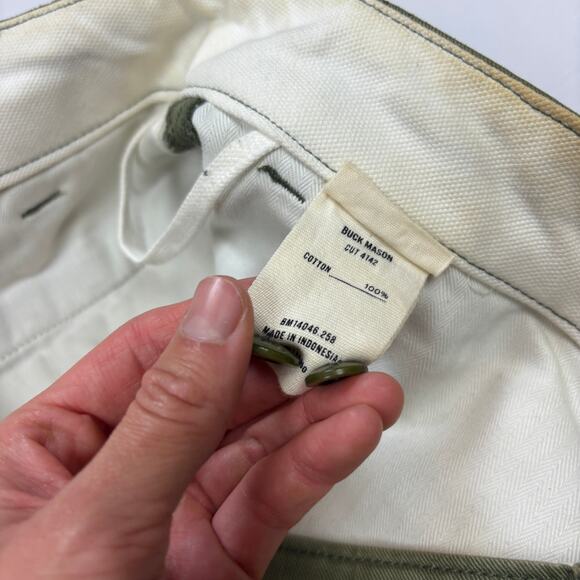 Buck Mason Ford Standard Officer Pant Slub Twill Men's 32x32 - Picture 5 of 15